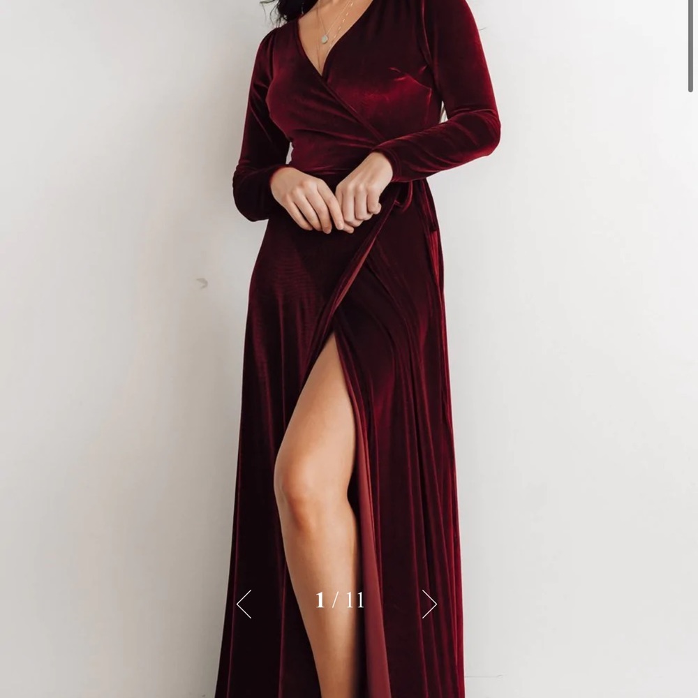 NWOT Baltic Born Velvet Wrap Dress
